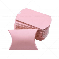 Boîte en papier élastique recyclable personnalisée en forme de coussin avec logo en relief imprimé - Boîte cadeau créative pour les fêtes