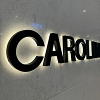 Papan Tanda LED Kustom Bercahaya Elektronik untuk Iklan Toko Dalam & Luar Ruangan Huruf Channel