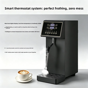 Montalatte e Vaporizzatore Elettrico Commerciale in Acciaio Inox <span class=keywords><strong>Nero</strong></span> da 6L, 2500W 220-240V, Scaldalatte per Caffetterie - Product Image 3