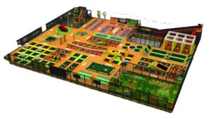 Kommerzieller Indoor-Abenteuer park Freier Sprung bereich Indoor-Trampolin park mit Völker ball - Product Image 5