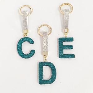 Llavero de Cristal Personalizado con Letra <span class=keywords><strong>J</strong></span>, Hermoso Llavero con Diamantes para Mujer - Product Image 5