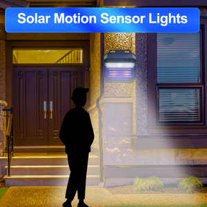 Ngoài trời cảm biến chuyển động Led năng lượng mặt trời <span class=keywords><strong>Bug</strong></span> Zapper UV muỗi Killer Tường Đèn Điện côn trùng Fly Zapper vườn đèn - Product Image 3