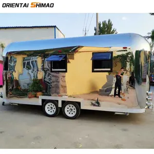 Mobile used food trucks ice cream food trailer cart in india