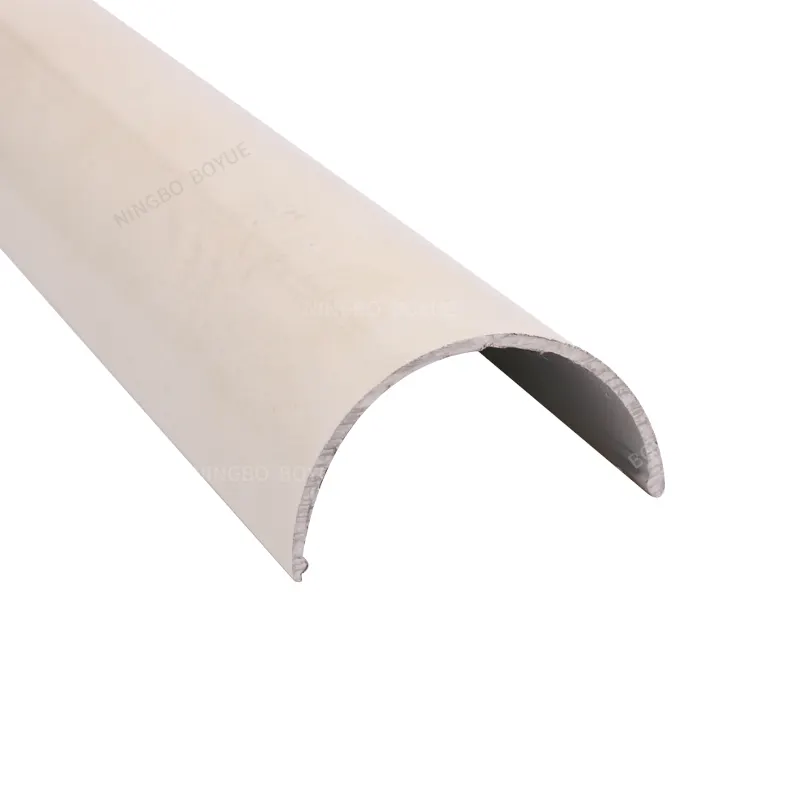 Op Maat Gemaakte Halve Pvc Buis Extrusie Profiel Plastic Pvc Profiel Pvc Drainage Buizen