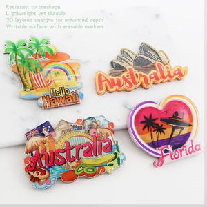 Vente en gros sur mesure Porte-photo de Noël acrylique polychrome pour réfrigérateur Blancs Aimant de réfrigérateur de musique personnalisé Forme personnalisée Forte <span class=keywords><strong>3D</strong></span> - Product Image 1