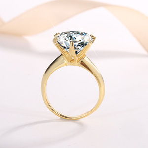 Anillo <span class=keywords><strong>de</strong></span> Moissanita <span class=keywords><strong>de</strong></span> 5CT con Seis Puntas, Color D, VVS1, <span class=keywords><strong>Plata</strong></span> <span class=keywords><strong>de</strong></span> Ley 925 para Mujer, Anillo <span class=keywords><strong>de</strong></span> Compromiso <span class=keywords><strong>y</strong></span> Boda con Certificado - Product Image 2