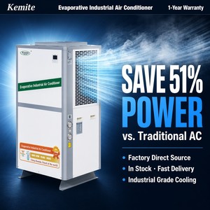 Nuovo <span class=keywords><strong>Condizionatore</strong></span> d'Aria Evaporativo Industriale ad Alta Efficienza Kemite <span class=keywords><strong>con</strong></span> <span class=keywords><strong>Motore</strong></span> AC per Uso Esterno - Product Image 1
