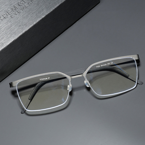 Montature per Occhiali da Vista in Titanio per <span class=keywords><strong>Uomo</strong></span>, Stile Business, Ultraleggere - Product Image 1