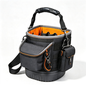 Sac de transport professionnel en toile pour outils, résistant à l'eau, avec fond entièrement moulé, en toile robuste - Product Image 1