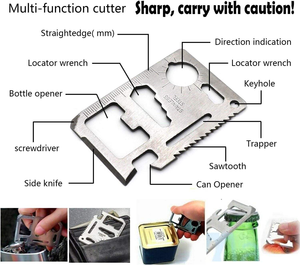 Cadeau pour lui, ensemble d'équipement de camping en plein air, kits de survie en cas de malheur, kit de survie d'urgence, trousse de premiers soins - Product Image 5