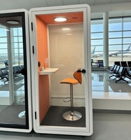 Nouvelle conception de cabine téléphonique insonorisée, studio d'enregistrement, cabine de méditation pour le bureau et la maison