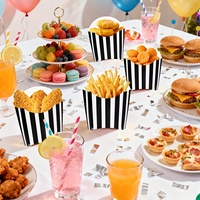 Boîte d'emballage pour frites, poulet frit, poisson frit, snacks de rue, restauration rapide, personnalisée et imprimée