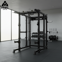 Rack de Squat Professionnel Commercial, Cage de Musculation, Banc de Musculation, Barre d'Haltères Tout-en-un pour Salle de Sport à Domicile et Centre de Fitness