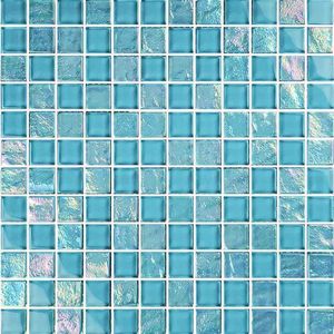 Mosaïque en cristal de haute qualité 300*300mm tuile de mosaïque en verre pour piscines intérieures et extérieures - Product Image 3