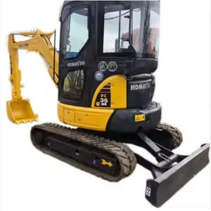 Mini-excavatrice sur chenilles hydraulique Komatsu PC35MR, bon état, moteur et engrenages d'origine, prix réduit sur PC15 PC35 PC55 PC75 - Product Image 1