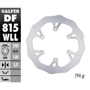 Galfer Wave Beta RR 430 15-25 Full disco freno posteriore prodotto ad alte prestazioni per motocicli - Product Image 1