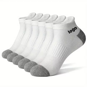 High Quality Men's Athletic Ankle <b>Socks</b> with Cushion Breathable Running Sports <b>Socks</b> - Product Image 1
