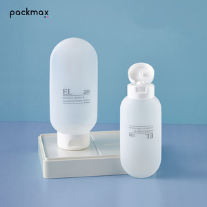 Tubo translúcido con tapa abatible para lavado facial de 30-200 ml – botella de plástico cosmética, envase para el cuidado de la piel, botella recargable - Product Image 2