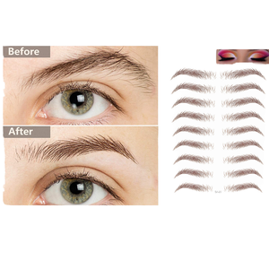 Autocollants de tatouage de beaux sourcils imperméables <span class=keywords><strong>3D</strong></span> 4D tatouage de visage décoratif de sourcil temporaire - Product Image 3