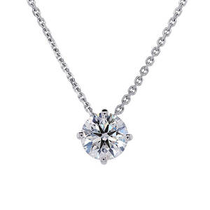 18K Yellow/White/Rose Gold Lab Diamond Slider <b>Necklace</b> - Product Image 2