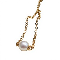 Bracelet en argent 925 avec perles d'eau douce Edison entrelacées