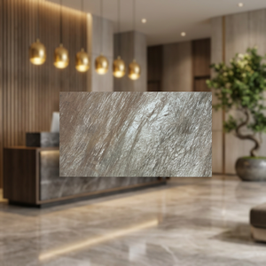 Revêtement mural flexible de luxe en pierre naturelle de marbre blanc Rajasthan Panda, qualité supérieure, écologique et imperméable, pour cour et bar à domicile - Product Image 2