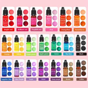Colorante Líquido en 20 Colores de 10ml Cada Uno para Fabricación de Velas, Jabones, Manualidades y Arte DIY - Product Image 4