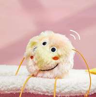 Jouets en peluche pour chat en gros, design rose, violet, bleu, jaune, forme de monstre mignon, chatons, balle remplie de catnip, fournitures, jouets à mâcher pour chat