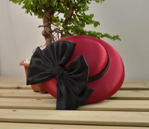 <span class=keywords><strong>Chapeau</strong></span> Fedora à large bord pour <span class=keywords><strong>femme</strong></span>, en satin vintage, élégant, avec grand nœud, calotte profonde, accessoires pour cheveux pour <span class=keywords><strong>mariage</strong></span> et église, vente en gros - Product Image 4