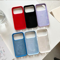 Coque de Téléphone en Silicone Colorée Très Vendue avec Intérieur Doux en Tissu et Caméra Ouverte, Coque PC Personnalisée avec Logo pour iPhone 17 Pro Max 17 Air
