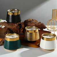 Bougie en cire de soja d'aromathérapie simple européenne pour la maison, petite décoration de table fraîche et créative pour les bars romantiques de Thanksgiving Diwali