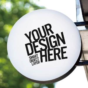 Panneaux publicitaires personnalisés d'usine chinoise, enseignes lumineuses extérieures, enseignes LED rondes pour boutiques de tabac - Product Image 4