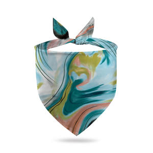 Evcil ürünler tedarikçisi toptan tarzı moda kare üçgen bandanalar baskılı düz yaka eşarp özel logo pet bandana köpek - Product Image 3