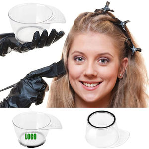 Bol transparent pour teinture capillaire, récipient de mélange de couleur de cheveux antiadhésif, facile à nettoyer, outil de coiffure et de coloration pour salon - Product Image 1
