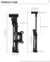 RIDERACE Tire Air Pump Bike Air Inflator Foot Portable Lightweight Hand Air Pumps for Schrader Presta Valve bicycle Accessories