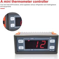 Régulateur de température numérique LCD RC-112E 12V 10A avec câble de 2 m