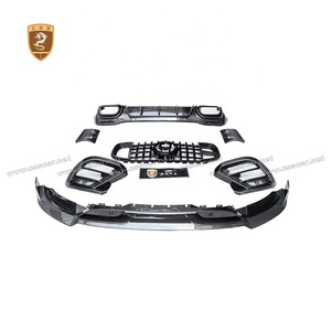 Kit de carrocería para <span class=keywords><strong>Mercedes</strong></span> Bens, <span class=keywords><strong>Gls</strong></span>, Amg, X167, piezas de carrocería, rejilla de labios delantera de fibra de carbono, actualizado al estilo B, <span class=keywords><strong>800</strong></span> - Product Image 3