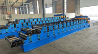 Machine à toiture en métal Tr4 Tr5 Tôles de toiture en métal Double couche Machine à tôle de toiture Machine de fabrication de carreaux Ibr Panneau sandwich