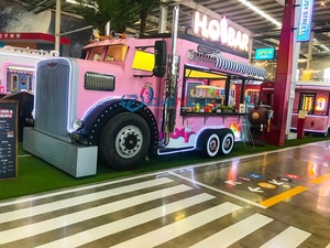 Food Cart for Sale Mobile Fruit and Drink Vending <b>Trailer</b> Mobile Food Cart with Refrigerator - Product Image 6