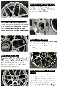 <span class=keywords><strong>Jantes</strong></span> de voiture légères FF01 19 20 <span class=keywords><strong>pouces</strong></span>, 7 branches fendues, maille 5x112 5x120, en alliage pour BMW Mercedes VW Audi - Product Image 3