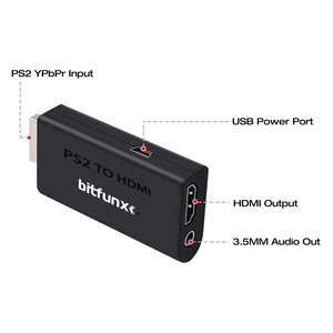 Adattatore convertitore Bitfunx Video e Audio (YPbPr) da PS2 a <span class=keywords><strong>HDM</strong></span> compatibile per PlayStation2 Console di gioco PS2 - Product Image 4