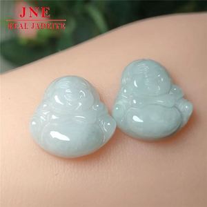 Mini sculpture de <span class=keywords><strong>Bouddha</strong></span> Maitreya de Feitsui du Myanmar, 19 * 20 mm, pendentifs pour enfants, accessoires <span class=keywords><strong>émeraude</strong></span>, vente en gros - Product Image 3