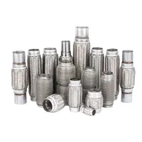 Stainless Steel Flex Pipe Exhaust Couplings with Mild Steel Extensions,  2.25x4x8 inch