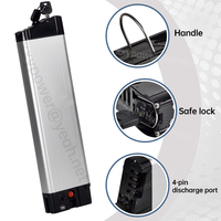 Batterie de remplacement pour vélo électrique pliable 36V 48V 10.4Ah 10.5Ah 12Ah 14Ah, cellules lithium 18650, BMS 30A, compatible 500W-1000W