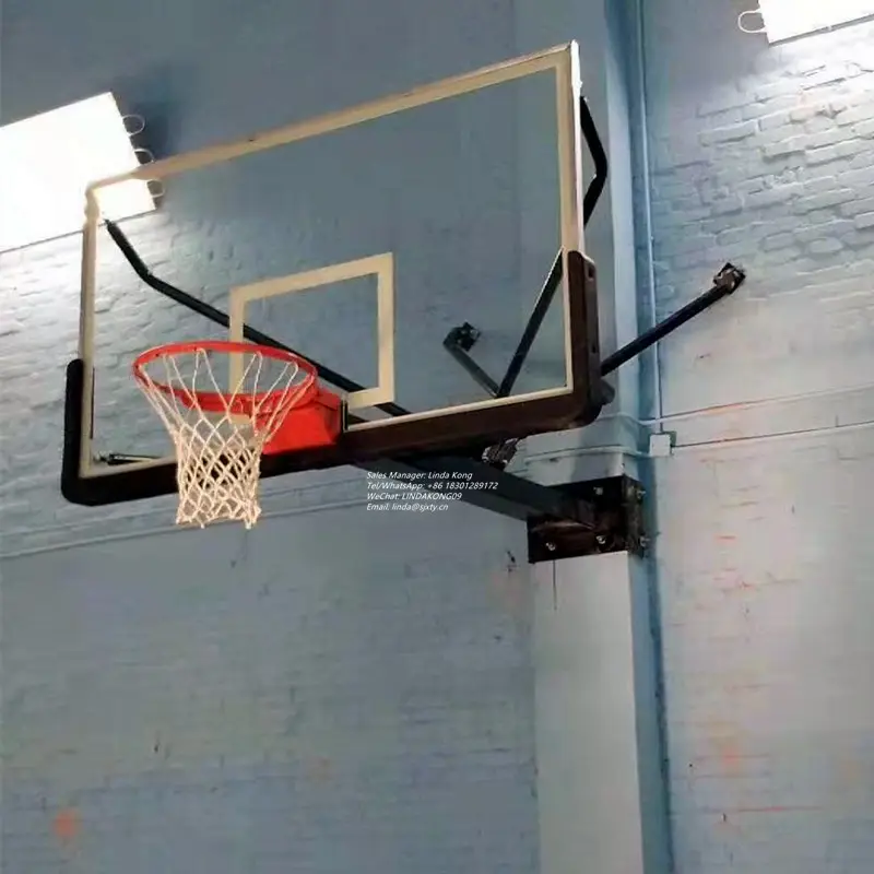 Yeni duvara monte basketbol potası yetişkinler için ayarlanabilir basketbol potası s sabit basketbol standı sistemi kapalı
