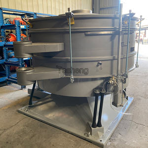 Tamiz vibratorio de sacudir polvo de gránulos de PVC conectado al mezclador que mezcla la máquina de pantalla de vaso de acero inoxidable - Product Image 6