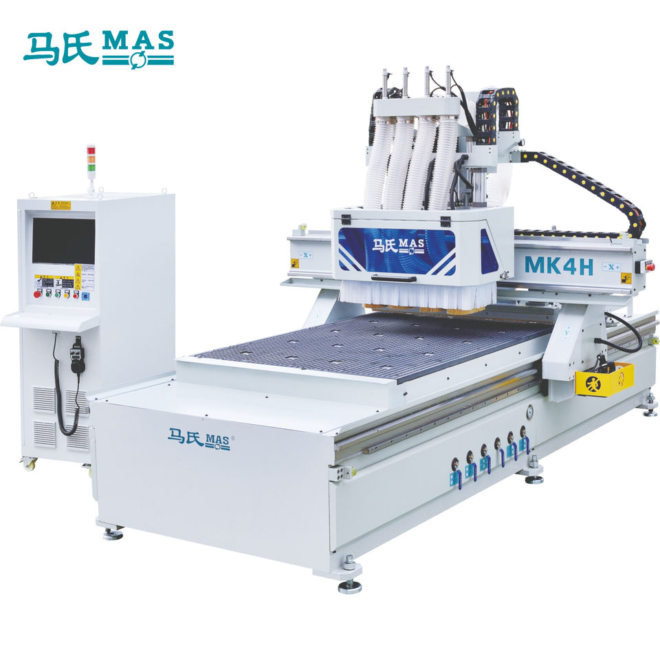 MAS MK4H 4-Spindle 6KW CNC Router with Motor 1250x2800mm Work Table ...
