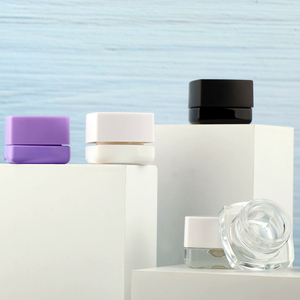 Pillow Shape Empty 5ML Cosmetic Face Cream <b>Packaging</b> Smell Proof Screw Cap <b>Glass</b> Bottle - Product Image 2