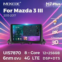 MEKEDE M7 7870 8 cœurs Lecteur audio Android Car-play Auto AM BT5.0 Navigation GPS Lecteur multimédia de voiture pour Mazda 3 III 2013-2017