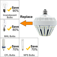 Éclairage extérieur de poteau de jardin DLC 30w, éclairage LED pour poteau de jardin, ampoule de remplacement pour poteau de jardin, projecteur d'éclairage extérieur pour jardin
